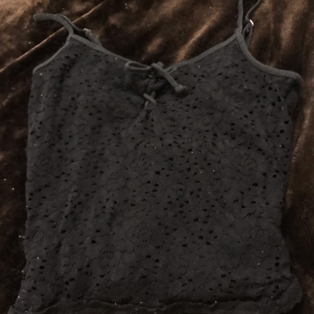 Black tank top
